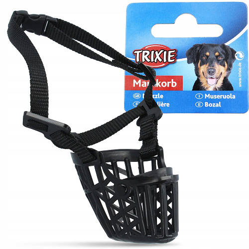 Trixie Muzzle plastic XS Намордник пластиковый для собак (черный) 14 см ...