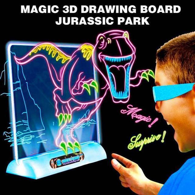 Магическая 3D доска для рисования Magic Drawing Board 3D | Планшет для рисования и - фото 2 - id-p1550631922