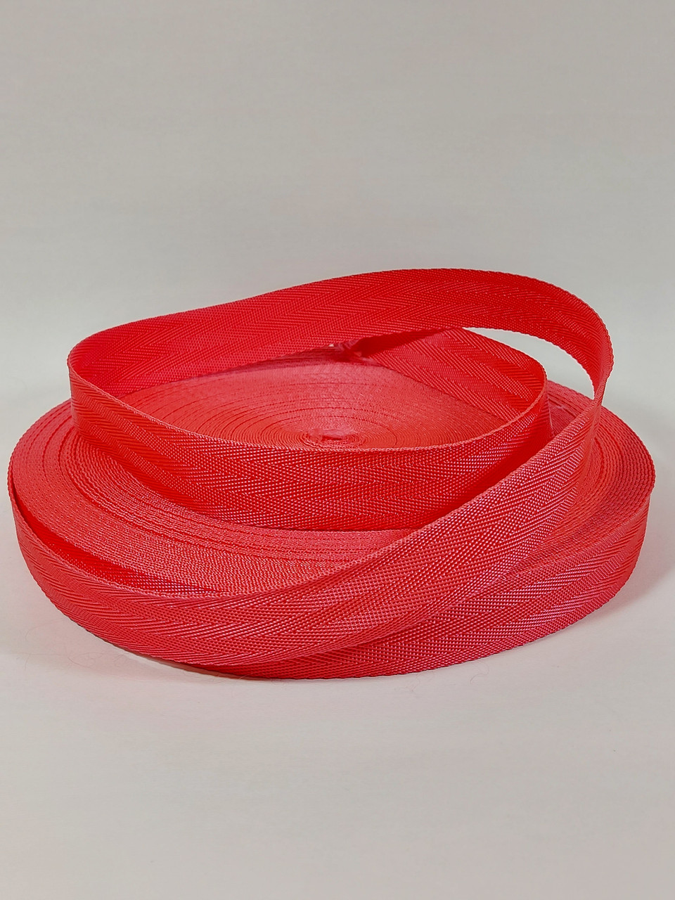 Стрічка ремінна сумочная 25 мм "ялинка" колір червоний