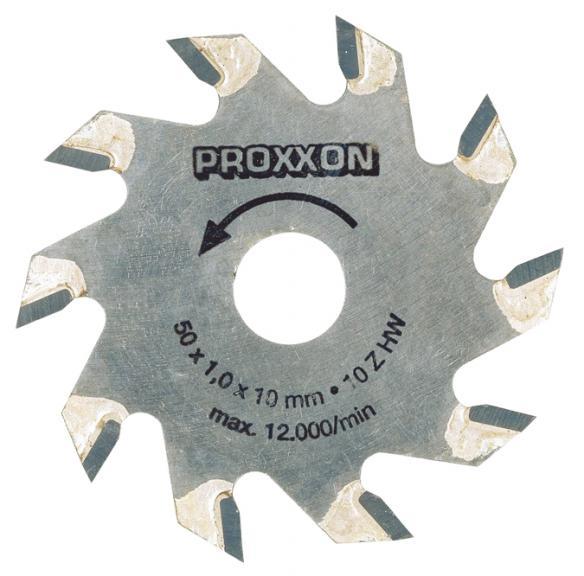 Пильний диск з твердосплавними напайками PROXXON 28016 ( 50 х 1,1 х 10 / 10 зубів )