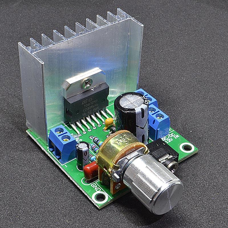 Модуль TDA7297 стерео аудіо підсилювач 2 x 15 Вт, 9-15 V з регулятором гучності