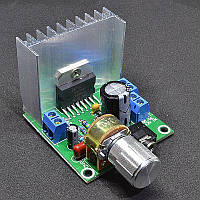 Модуль TDA7297 стерео аудіо підсилювач 2 x 15 Вт, 9-15 V з регулятором гучності