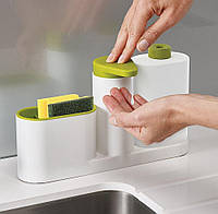 Органайзер для кухонной раковины Sink Tidy Sey | дозатор жидкого мыла | подставка для кухни под мочалки и