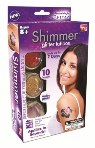 Татуировка для детей с блеском Shimmer Glitter Tattoos - фото 5 - id-p1550651711