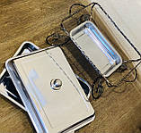 Садж (страва) для подачі (підігріву) шашлику прямокутний 45 х 35 кований, фото 5