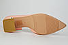 Туфлі човника із загостреним носком Geronea 101502 39 Рожева шкіра 36, фото 2