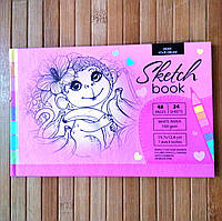 Sketchbook | альбом для скетч маркеров | скетчбук для рисования | блокнот для скетчинга 24 листа 8168-21384 |