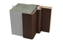 Короб компланарний комплект (2,5 шт.) полотно в одному рівні з найличником