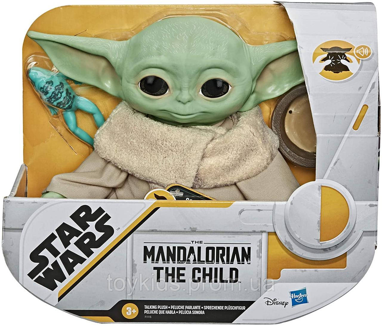 М'яка іграшка Малюк Йоду Грогу зі звуком Мандалорец 19 см Зоряні Війни Star Wars Mandalorian Hasbro F1115