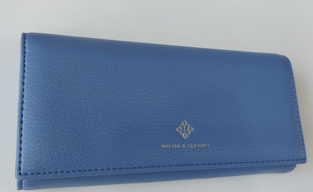 Жіночий гаманець Balisa C88200 блакитний Жіночий гаманець з штучної шкіри закривається на магніт