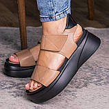 Жіночі сандалії Fashion Cheyenne 3060 40 розмір 25,5 см Бежевий, фото 2