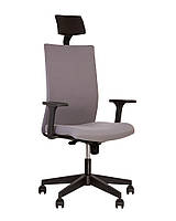 Кресло офисное Air R HR Net Lum black SL крестовина PL70 спинка сетка RN-60061, ткань LS-11 (Новый Стиль ТМ)