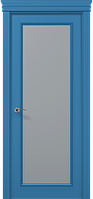 Двери крашенные, Полотно, серия ART DECO (ART-01), стекло сатин RAL 5012