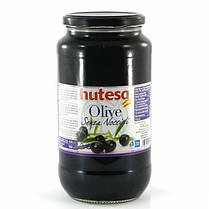Оливки чорні без кісточки Hutesa Olive Senza Noccioli Хутеса 900 г Іспанія
