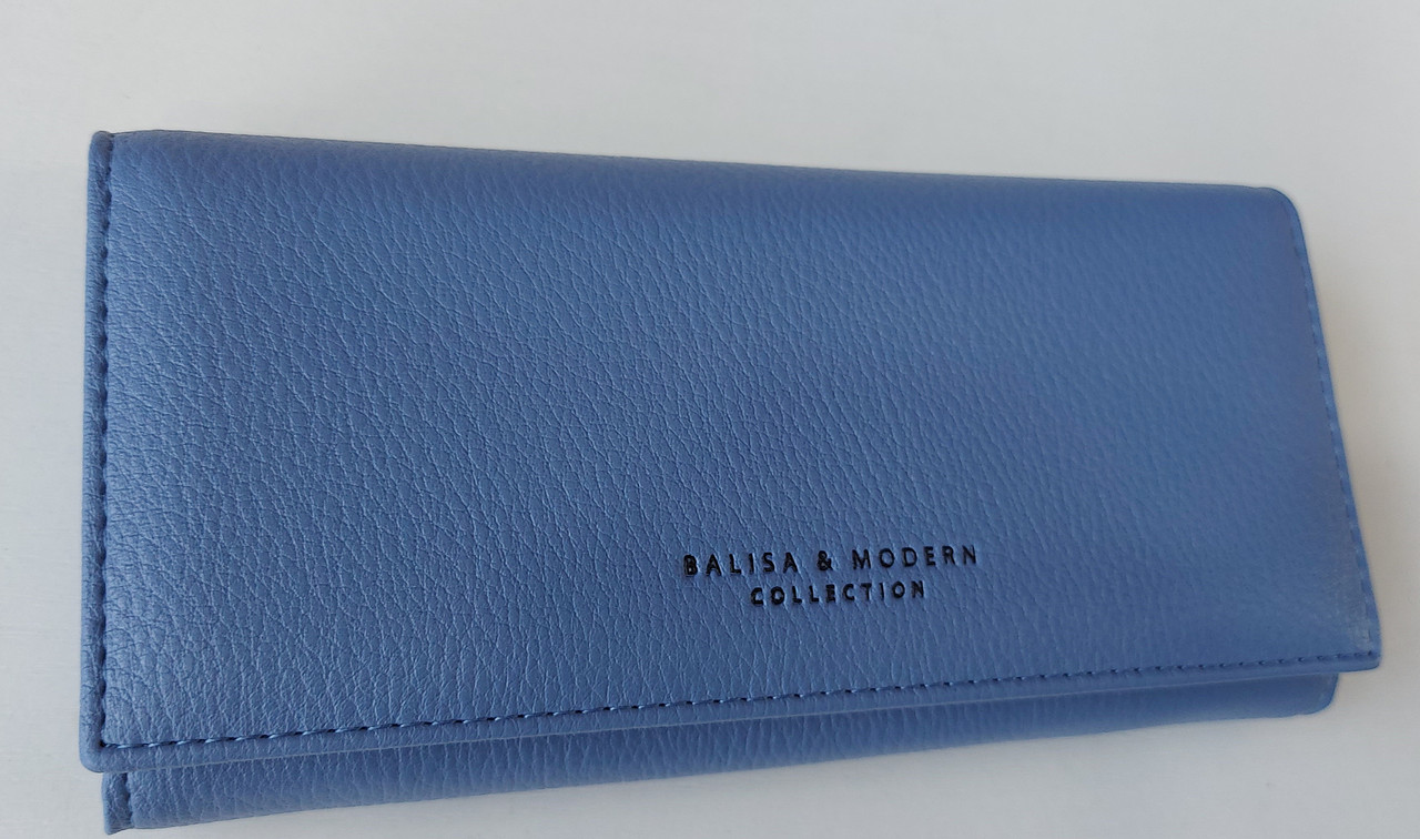 Жіночий гаманець Balisa C8601 блакитний Жіночий гаманець з штучної шкіри закривається на магніт