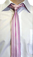 Мужской галстук Romario Manzini. Розовый. Турция. Ручная работа