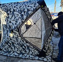 Намет зимовий "Куб" Буран OXFORD 3000 3 - х шаровий 200* 200 *205 см для риболовлі