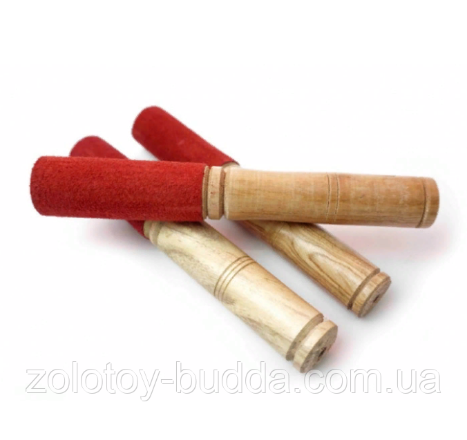 Резонатор для пахучої чаші в шкірі (червоне дерево) 18,5 * 2,5 см.