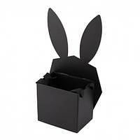 Коробка "Подарок от зайчика", черная