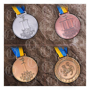 Медаль штампованная на ленте "Чемпионат"