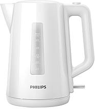 Електрочайник Philips Series 3000, пластиковий, білий, електричний чайник Філіпс, фото 2