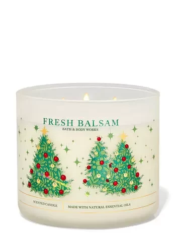 Ароматизована свічка Fresh Balsam Bath & Body Works, фото 1
