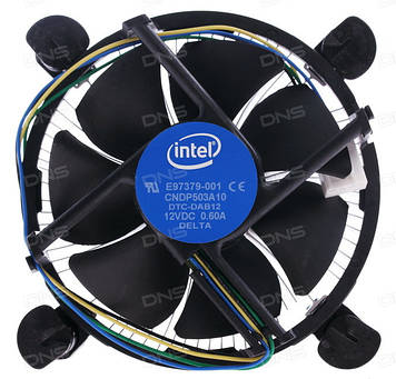Кулер Intel original s1150/1155/1156/1151/1200, алюміній, бу