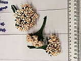 Декоративні гілочки з тичинками Персикові, фото 3