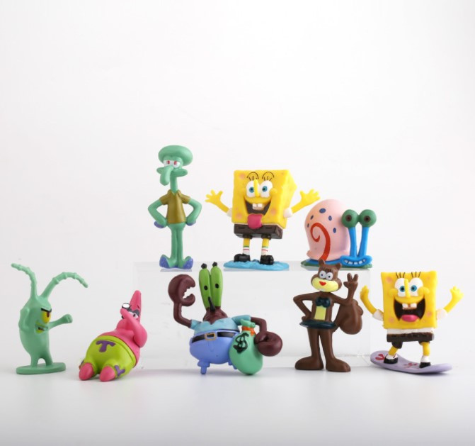 Набір Фігурок Губка Боб 8 штук комплект