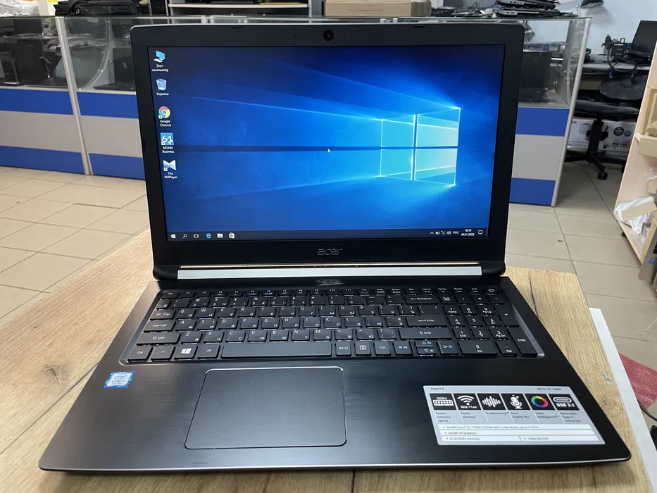 Ноутбук Acer Aspire A515-51 15.6 intel core i5 7200U/8gb DDR4/256Gb SSD