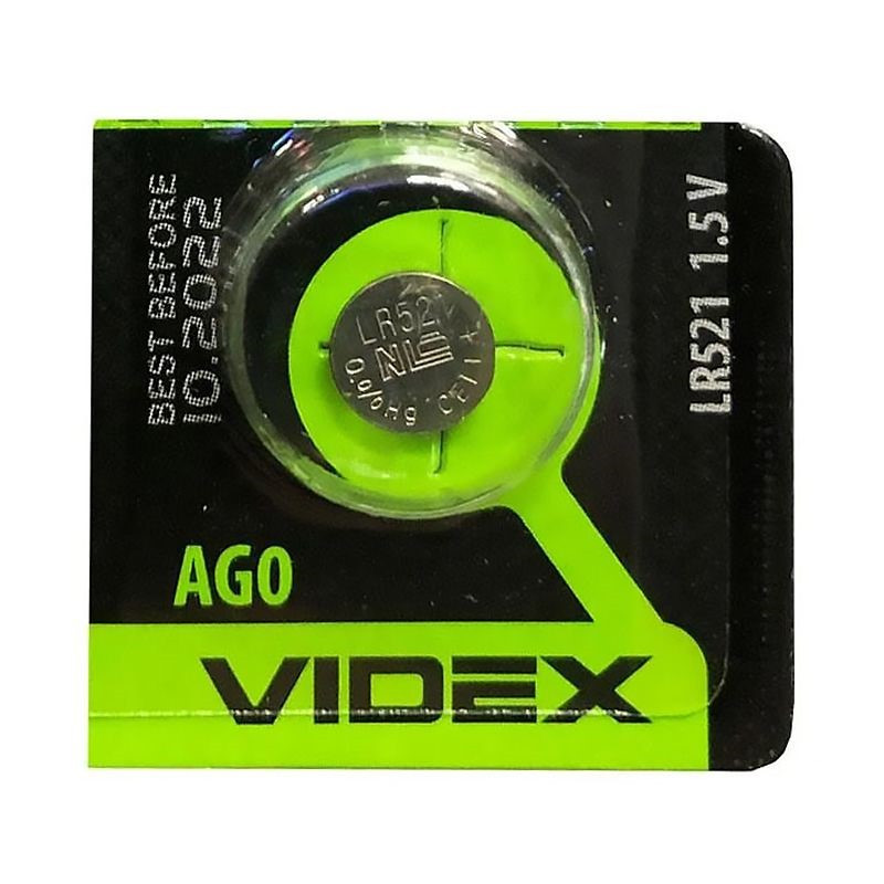 Батарейка часова Videx AG 0, LR521 (ціна за 1бат.)