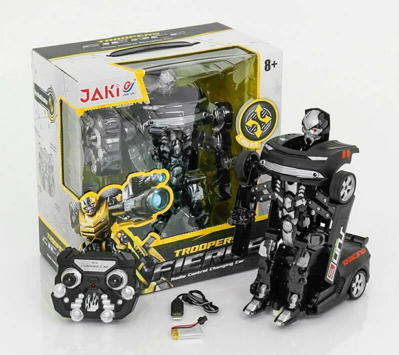 Машина-трансформер JAKI "Troopers Assembly" на радіокеруванні КРАСНИЙ, на акумуляторі, у коробці TT 659
