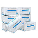 Маски медичні одноразові тришарові з мельтблауном сертифіковані уп. 50 шт, маски захисні для обличчя медичні, фото 6