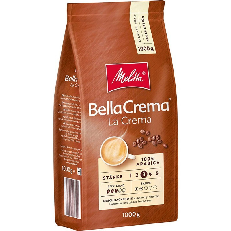 Кава в зернах MELITTA BellaCrema LaCrema 1 кг