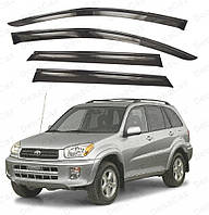 Ветровики Toyota Rav 4 II 5d 2000-2005 (на скотче)\Дефлекторы окон Тойота Рав 4