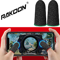 Игровые напальчники 2 пары для игр на телефоне, смартфоне Rakoon-2 Мобильные напальчники для сенсорных экранов