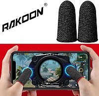 Игровые напальчники 2 пары для игр на телефоне, смартфоне Rakoon-3 Мобильные напальчники для сенсорных экранов