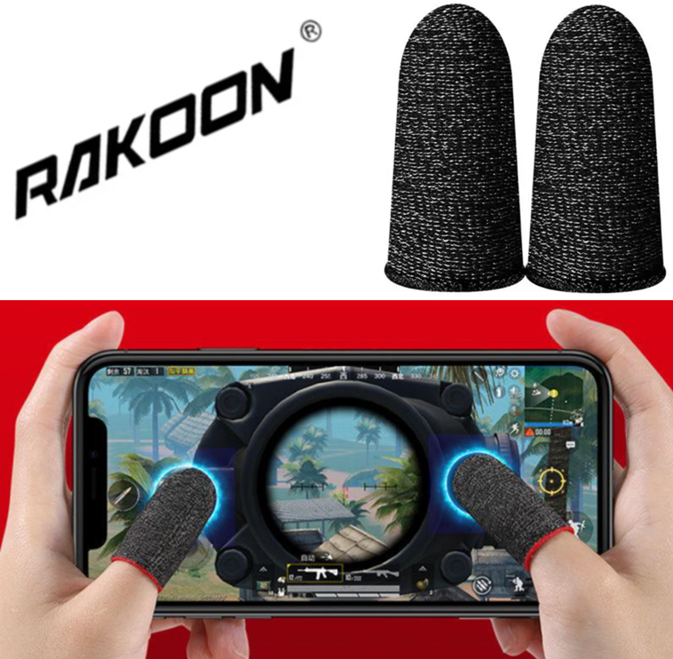 Ігрові напальчники 2 пари для ігор на телефоні, смартфоні Rakoon-3 Мобільні напальчники для сенсорних екранів