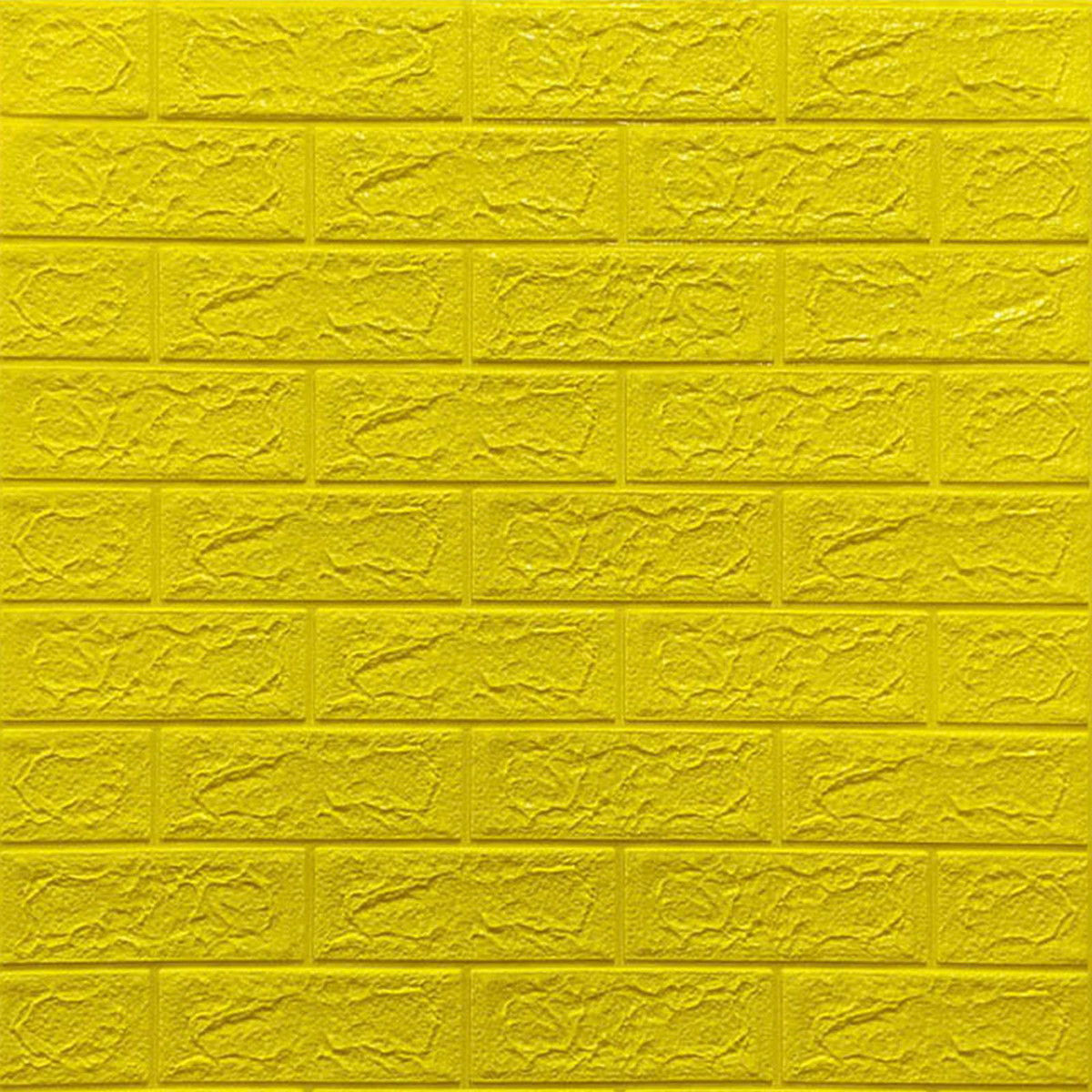 700х770х5мм Самоклеючі 3D панелі, панелі м'які для стін, самоклеючі панелі на кухню під жовту цеглу