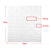 700х770х5мм Самоклеючі 3D панелі, панелі м'які для стін, самоклеючі панелі на кухню під жовту цеглу, фото 5