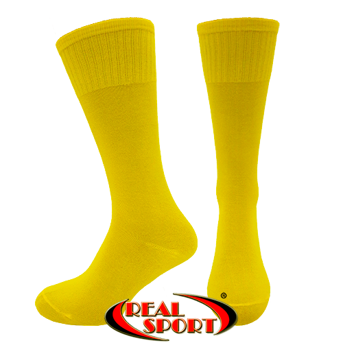 Футбольні гетри жовті Real Sport RS-0237 р. 39-45