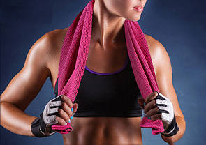 Рушник для спортзалу бамбукове WK Sport towel WT-TW01 90x30 см, зелене, фото 4