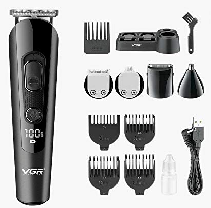 Машинка для стрижки 5 в 1 VGR V-175, чорна, фото 1
