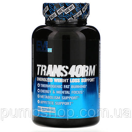 (уцінка термін по 3.24) Жироспалювач Evlution Nutrition TRANS4ORM 120 капс., фото 2