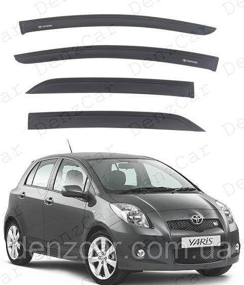 Вітровики Toyota Yaris I 5d 2006-2012 (на скотчі)\Дефлектори вікон Тойота Яріс