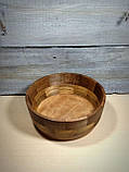 Дерев'яна сигментна тарілка ручної роботи (горіх), фото 4