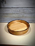 Дерев'яна тарілка ручної роботи (карагач), фото 3