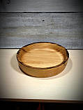 Дерев'яна тарілка ручної роботи (карагач), фото 4