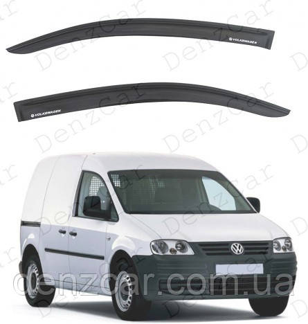 Вітровики Volkswagen Caddy III 2d 2004 (на скотчі)\Дефлектори вікон Фольксваген Кадді 3, фото 2