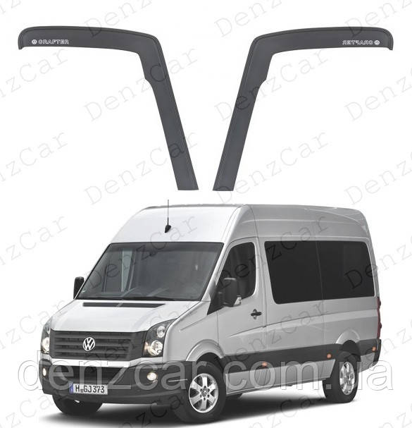 Вітровики Volkswagen Crafter 2006 (на скотчі Г - подібні)\Дефлектори вікон Фольксваген Крафтер":, фото 2